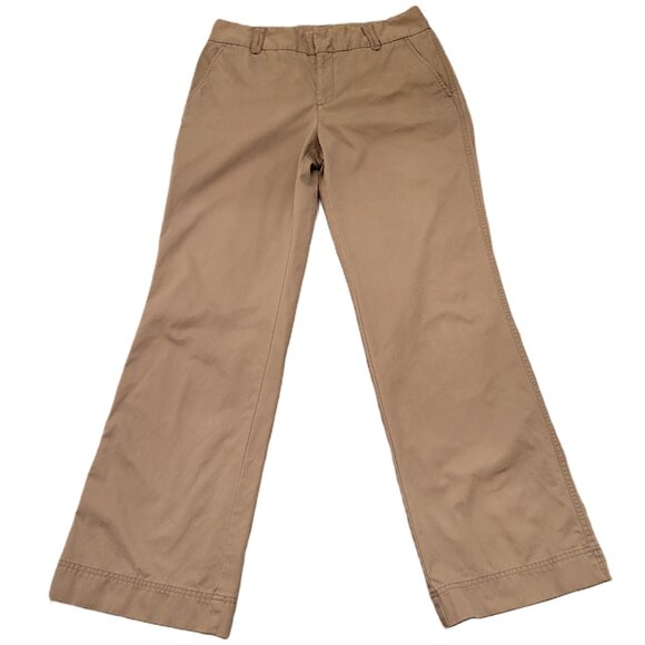 Eddie Bauer Women’s Mercer Fit Chino Pants Brown Size 10 Straight Leg - Picture 1 of 9